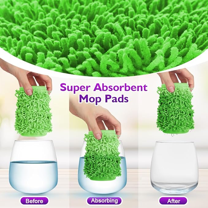 Reusable Mop Pads for Swiffer PowerMop, 8 Pack Microfiber Mop Pad Refill - Image 7