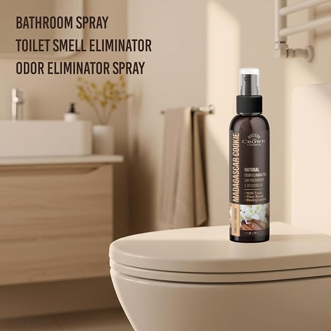 Non-Toxic Odor Eliminator, Natural Vanilla & Cinnamon Air Freshener Spray - Image 9