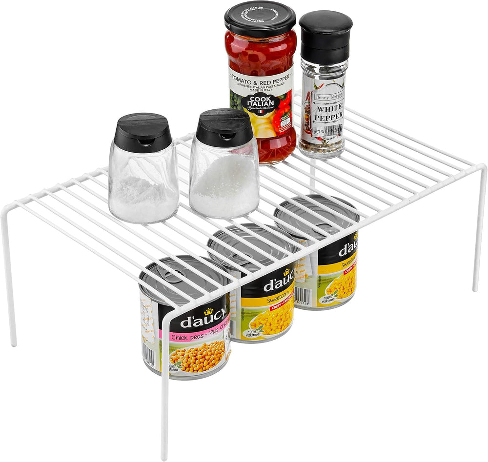 Redrubbit Large (15.7 x 9.4 Inch) Cabinet Storage Shelf Rack, Set of 6, Rustp...