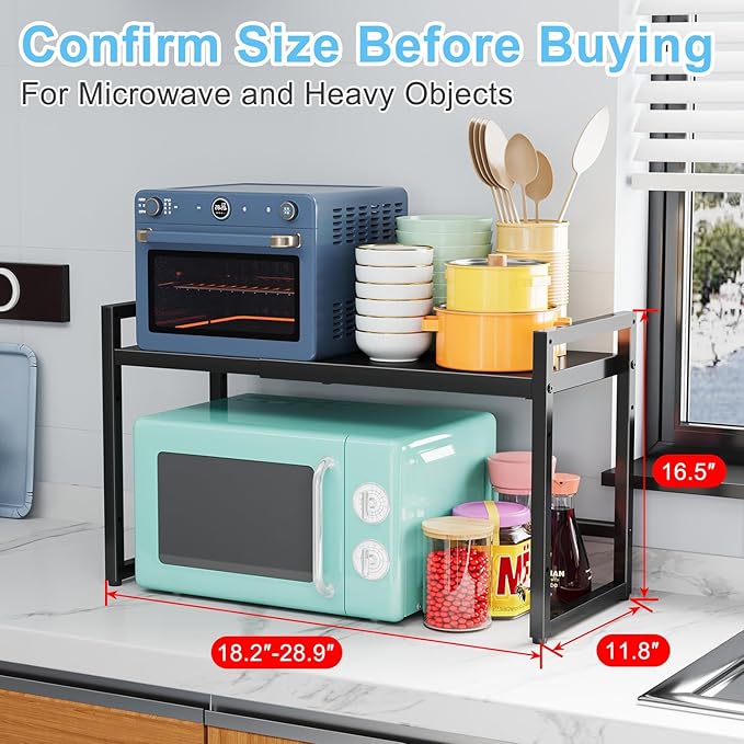 Expandable Metal Storage Shelves, 110LBS Heavy Duty Shelving Units and Storage - Image 9