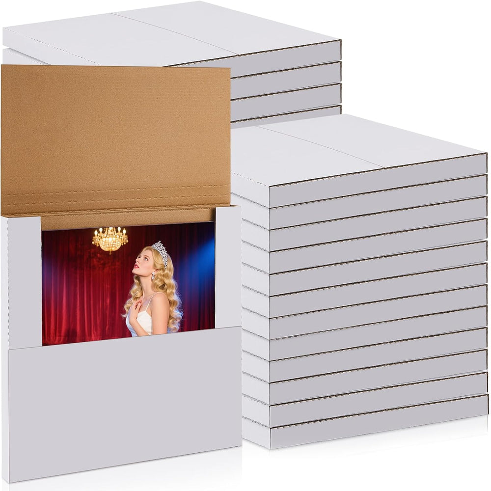 Tinlade 50 Pack Vinyl Record Shipping Boxes 12.5" x 12.5" x 1"...