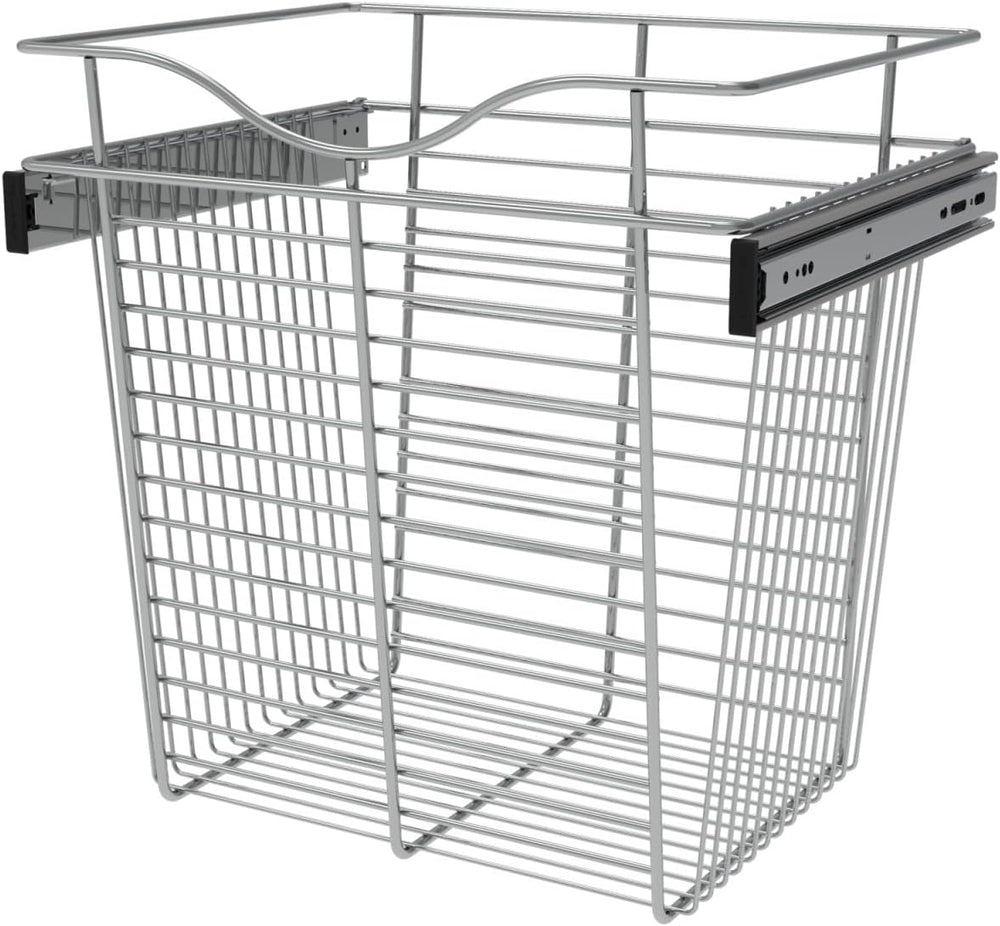 REV-A-SHELF Chrome 18" Wire Pullout Basket for 14" Deep Closet - 18...
