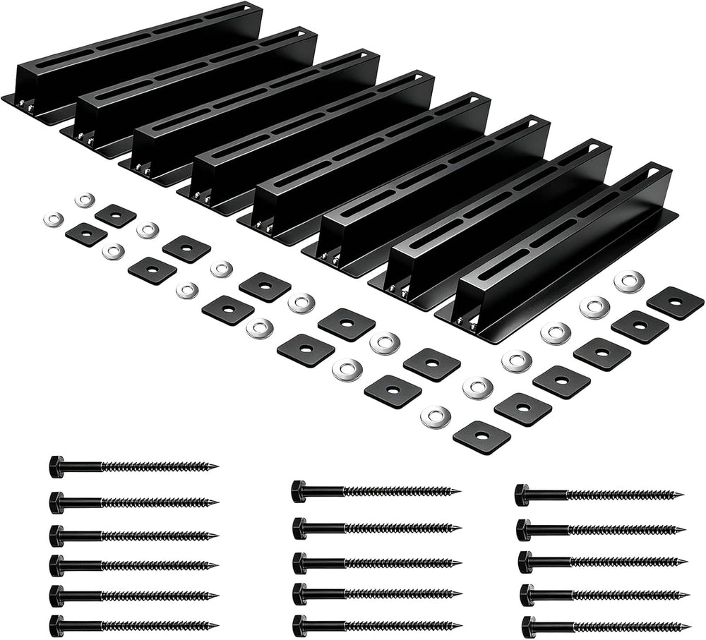 Garage Ceiling Storage Racks, Ceiling Mount Bin Holder, 8 Sets for 7 Bins
