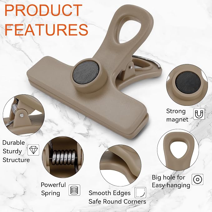 TACGEA Chip Clips, Magnetic Bag Clips - Image 6