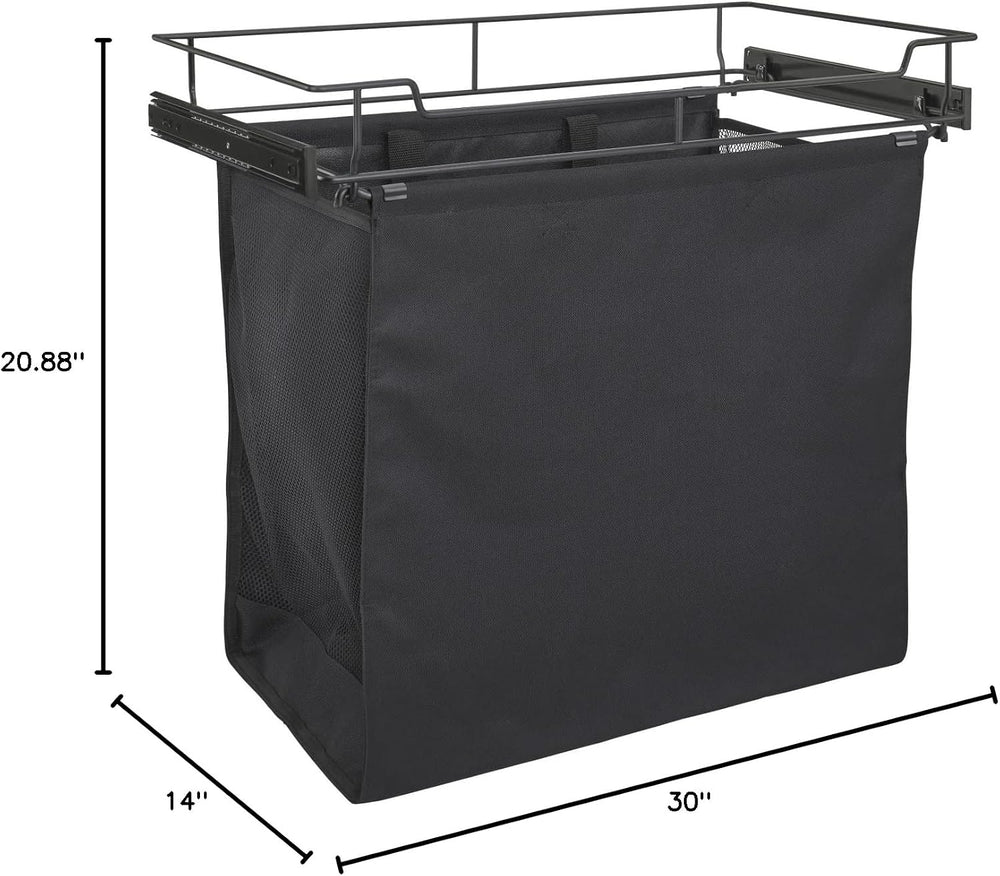 Rev-A-Shelf CSOHSL-30-1 Sidelines 30"W x 21"H Pull Out Double Laund...