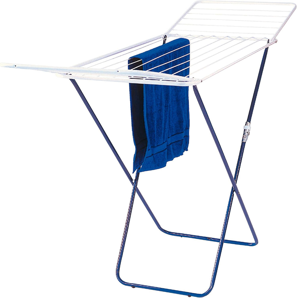 Axentia Winged Laundry Dryer, Expendable Powder-Coated Steel Clothes Drying R...