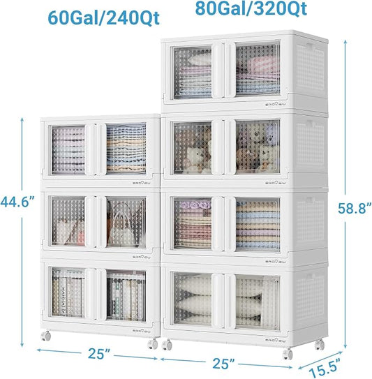 BROVIEW 140Gal Stackable Storage Bins - Image 2