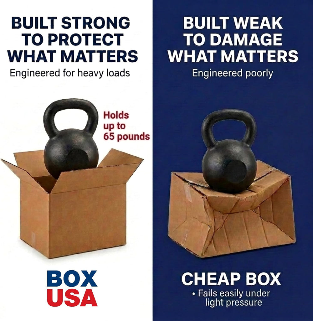 BOX USA Long Boxes Holds 65lbs, 20x10x6 25-Pk for Shipping & Packing