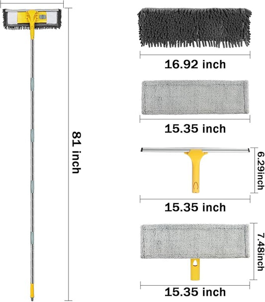 81" Long Handle Window Cleaner Tool Squeegee - Image 2