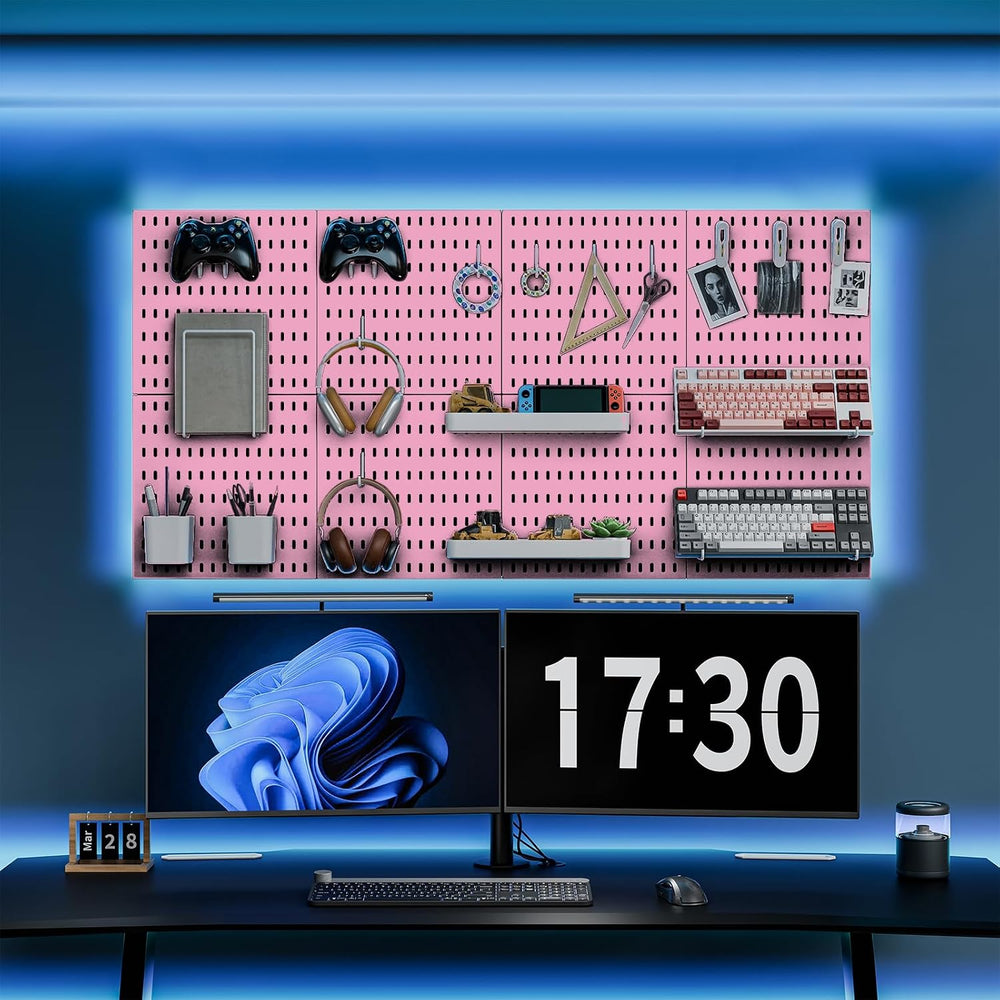 MULSAME Pegboard Combination Kit, 25.2" x 25.2" Wall Mounted Storag...