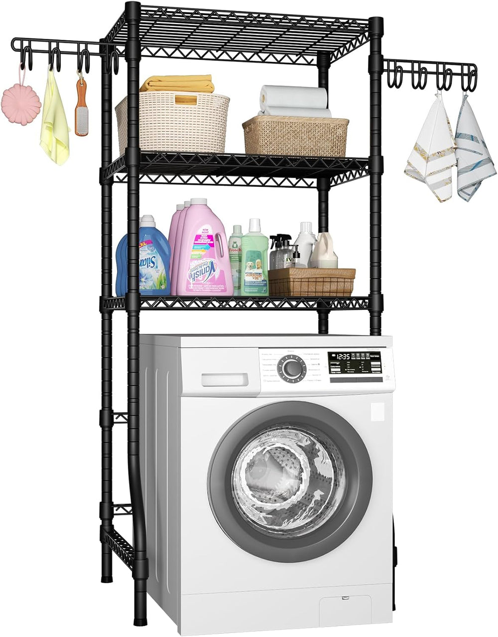 Ulif U8 Medium Laundry Room Storage Organizer, Over the Washer and Dryer Stor...