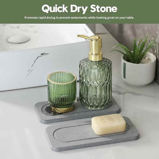 2Pack Diatomite Stone Water Absorbing Sink Tray - Image 2