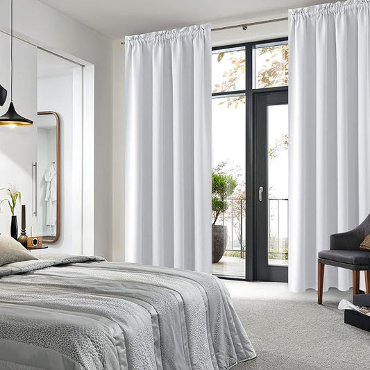 DWCN White Room Darkening Curtains - Image 2