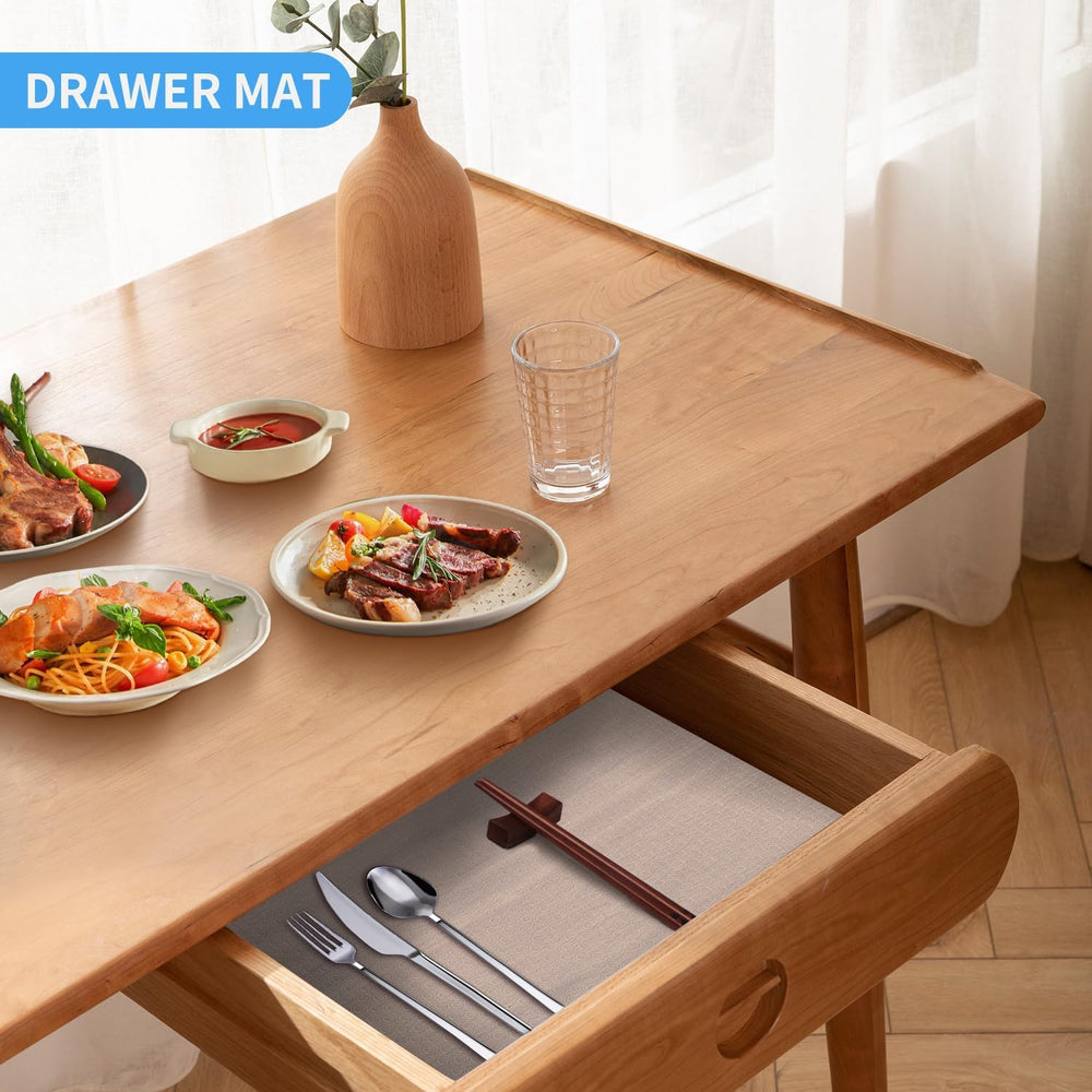 Shelf Liners for Kitchen Cabinets Non Adhesive Drawer Liners 24 x 118 Inch, E...