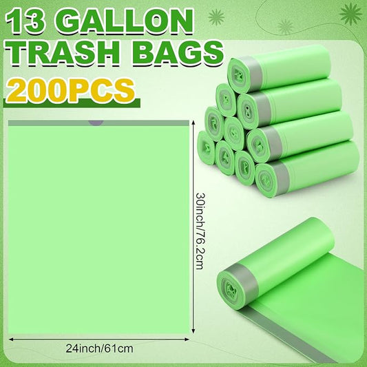200 Count 13 Gallon Compostable Trash Bags - Image 2