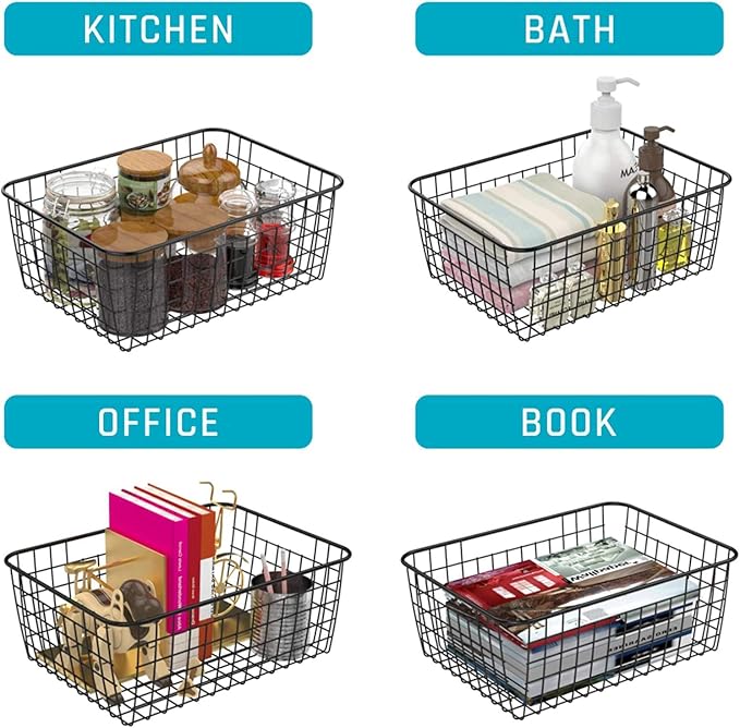 Metal Wire Food Storage Basket Organizer