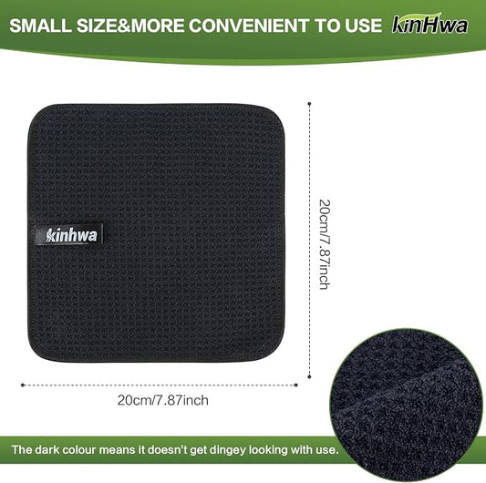 KinHwa Waffle Kitchen Towels for Washing Dishes Microfiber Dish Towels for - Image 2