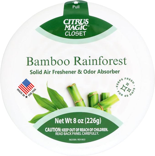 Citrus Magic For Closets Odor Absorbing Solid Air Freshener, Bamboo Rainforest - Image 2
