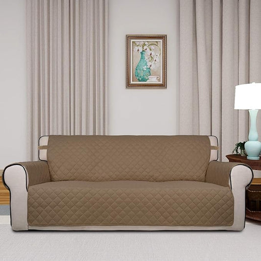 PureFit Reversible Quilted Sofa Cover, Water Resistant Slipcover Furniture - Image 2