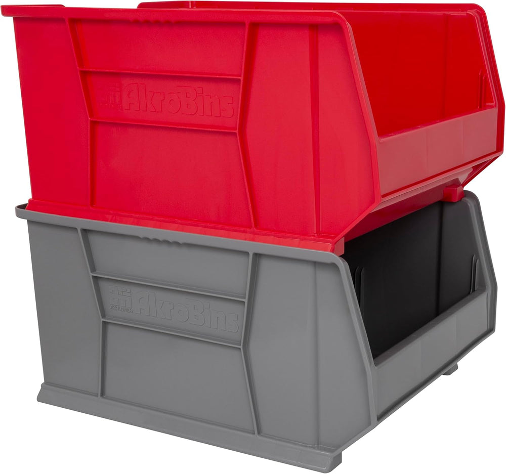 Akro-Mils 30289 Super-Size AkroBins Plastic Storage Bins, Space-Saving Stacka...