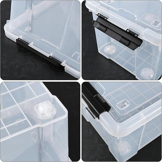 23 L Clear Plastic Storage Box - Image 2