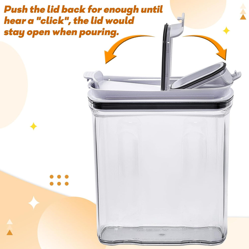 Cereal Containers Storage Set, Airtight Food Storage Container with Lid 4L/13...