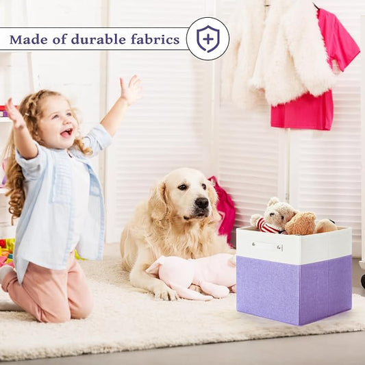 13 x 13 Inch Fine Linen Storage Bins - Image 2