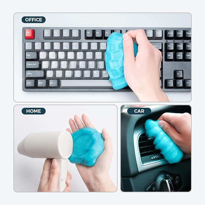 CLICK CLEAN 2Pcs Cleaning Gel for Car, 7oz Car Detailing Tools, Cleaning Putty - Image 7