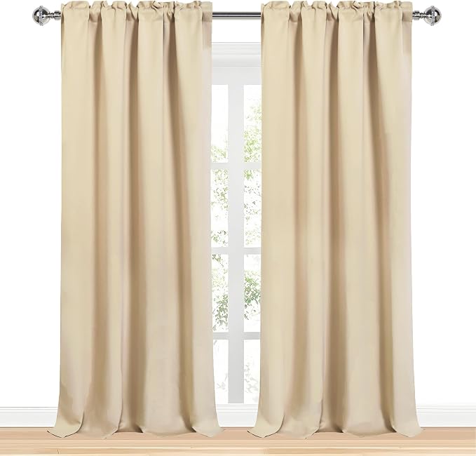 DWCN Blackout Curtains for Bedroom – Rod Pocket Thermal Insulated Noise - Image 9