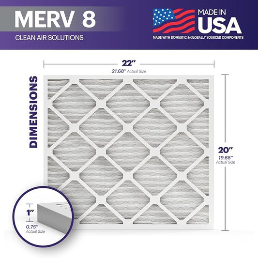 BNX TruFilter 20x22x1 Air Filter MERV 8 - Image 2