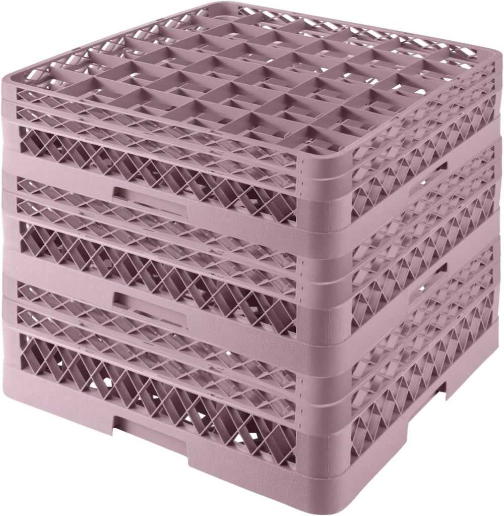 3 Packs 36 Compartment Base with 2 Extenders Commercial Cup Rack | Polypropyl...