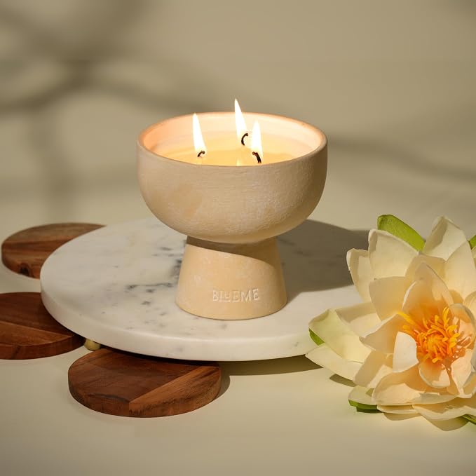 New BLUEME Wellness Candle Wax Refill, Contains Essential Oil, Sustainable - Image 2