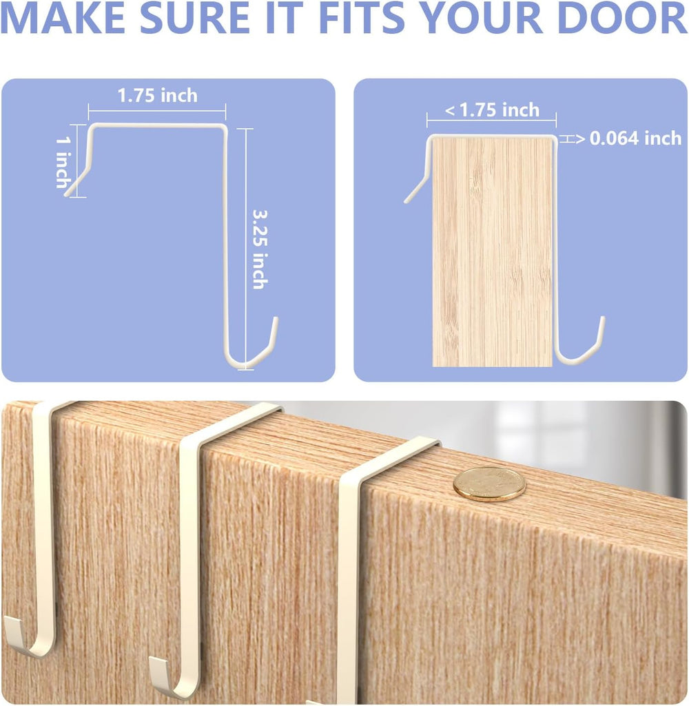 2 Pack Over the Door Shoe Organizers, Hanging Shoe Organizers Large Pockets