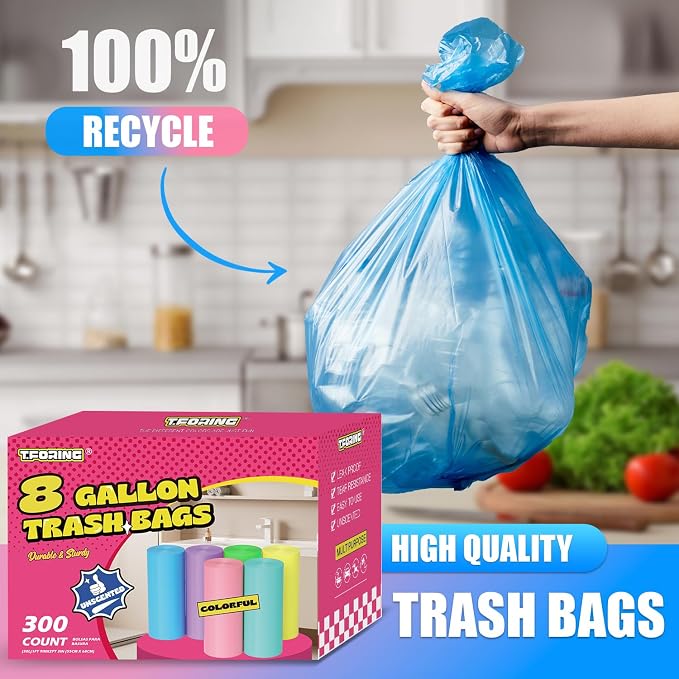 300 Count 8 Gallon Trash Bags - Image 6