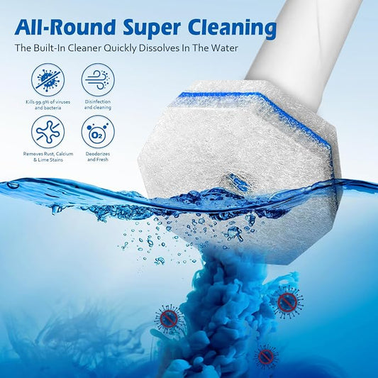 50 Count Upgraded Toilet Wand Refills | 2X Cleaning Power Toilet Bowl Cleaners - Image 2