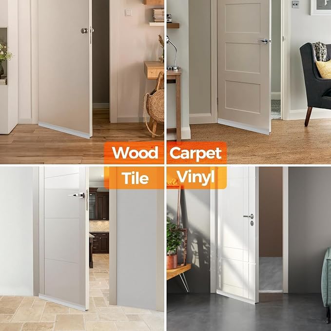 Holikme Weather Stripping 41 inch Door Draft Stopper Under Door Draft Blocker - Image 6