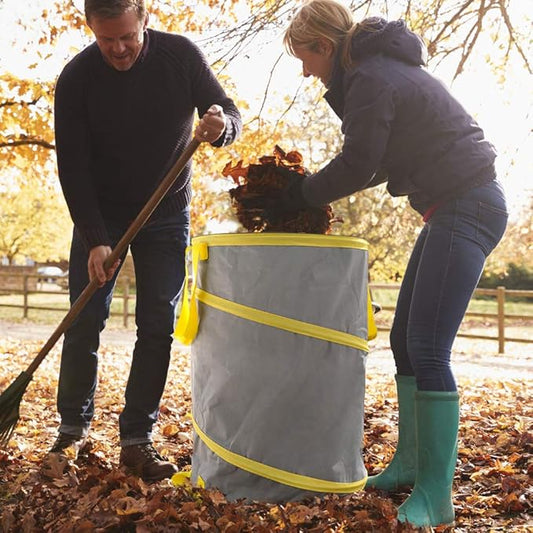 30 Gallon Collapsible Trash Can 3 Pack, Garden Bag Pop Up Camping Trash can - Image 2
