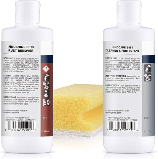 CLEAN MY STEEL Stainless Steel Rust Stain Remover & Cleaner Kit, NSF Safe - Image 2