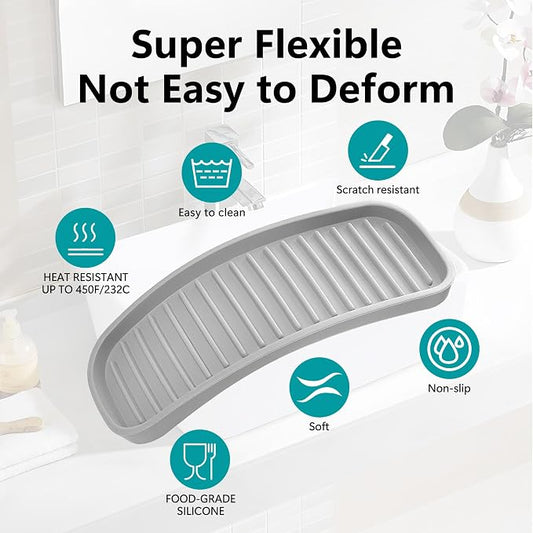 Silicone Sponge Holder 2 Pack, Dish Soap Holder - Image 2