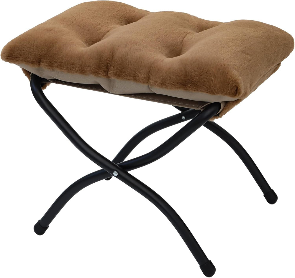 15"(H) Folding Ottoman, Foldable Footrest Stool, Portable Small Foot Sto...