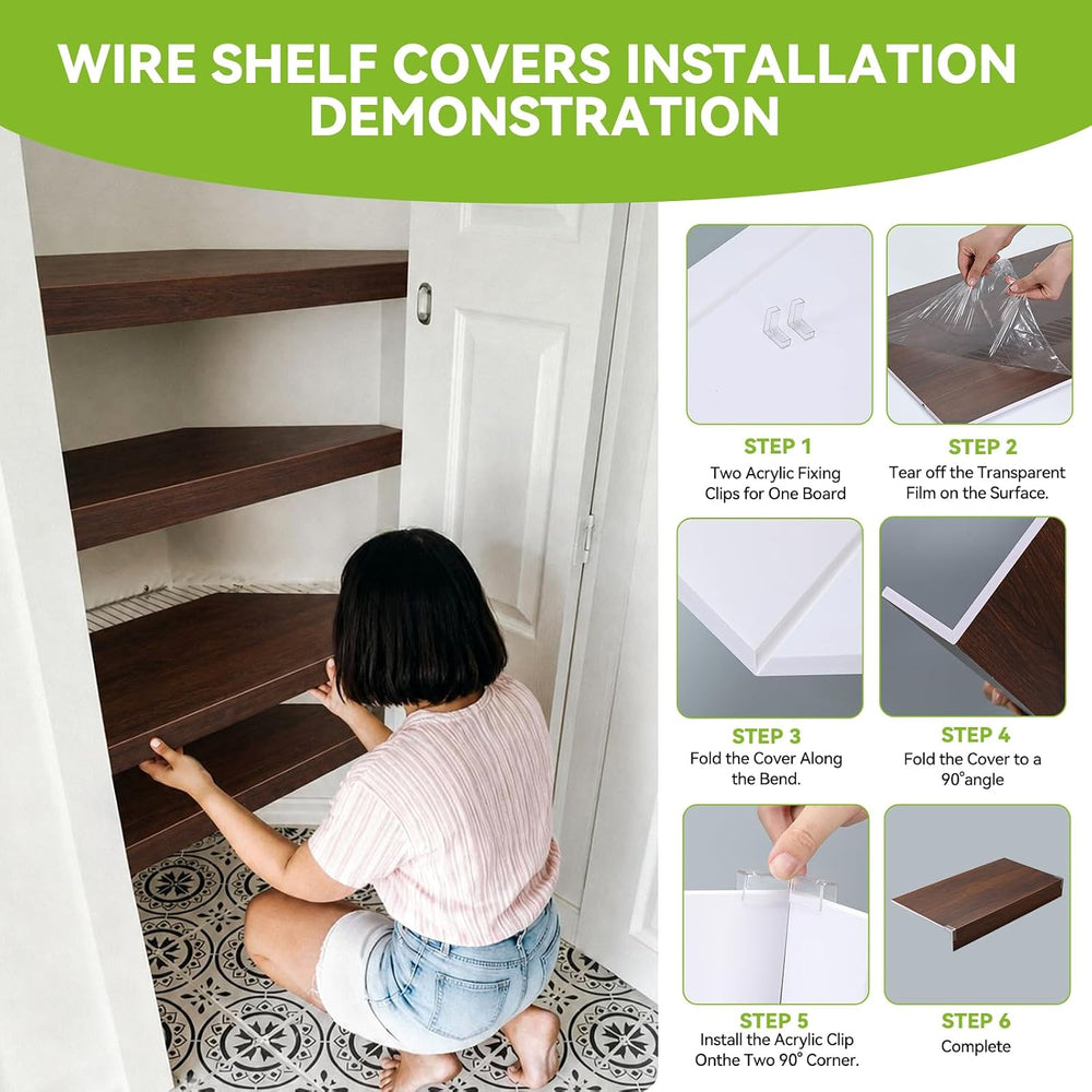 5 PCS Wire Shelf Covers,40 * 16 Wire Rack Covers for Shelves