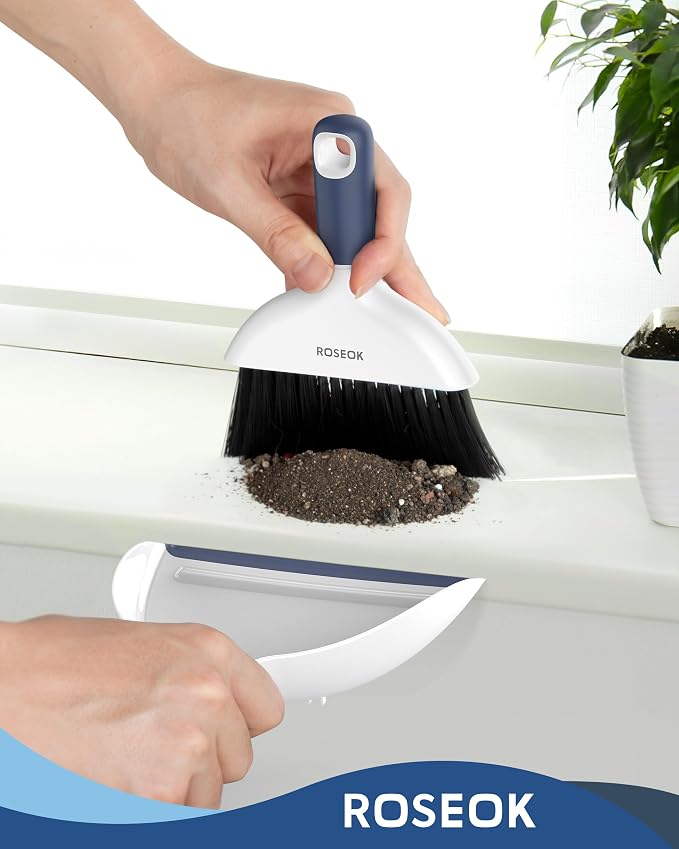 Mini Broom and Dustpan Set for Cleaning, Compact Desktop Dustpan - Image 8