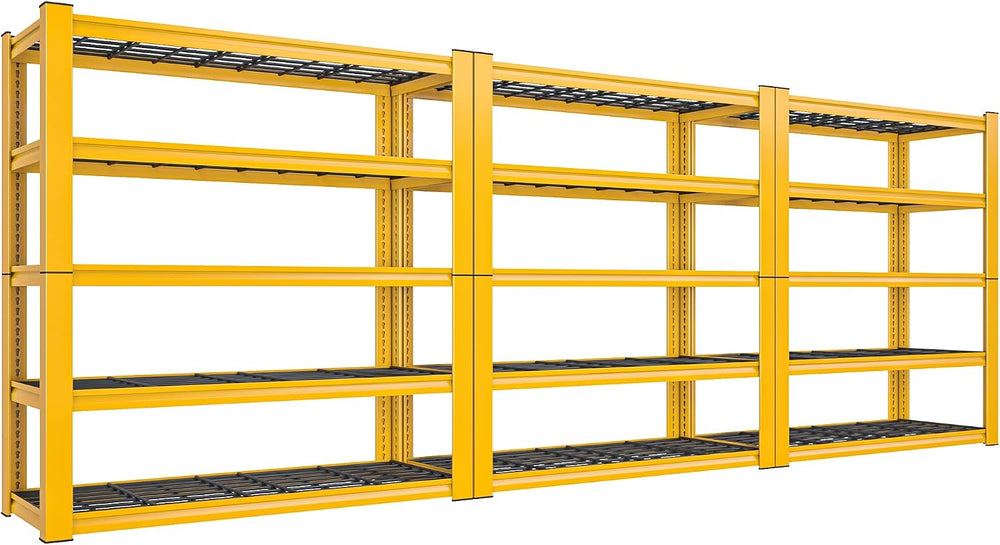 REIBII 72''H Garage Shelving 3010 LBS Storage Shelves Adjustable Meta...
