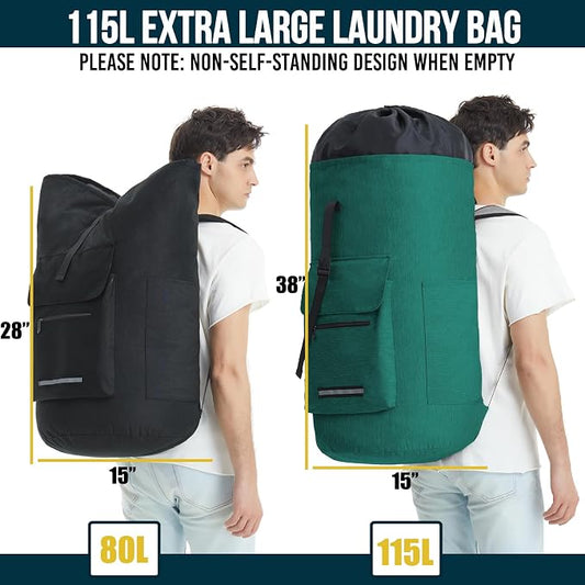 Laundry Backpack with Shoulder Straps,Laundry Bag Extra Large 115L,Laundry - Image 2