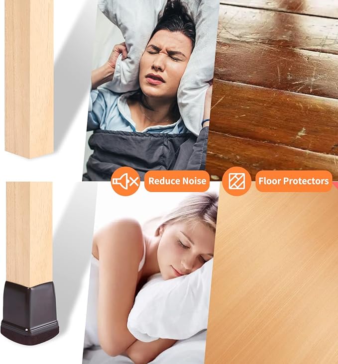 Ezprotekt 24 Pcs Square Chair Leg Floor Protectors - Image 6