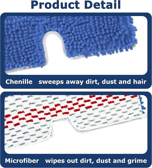 3 Pack Microfiber Mop Head Refills - Image 2