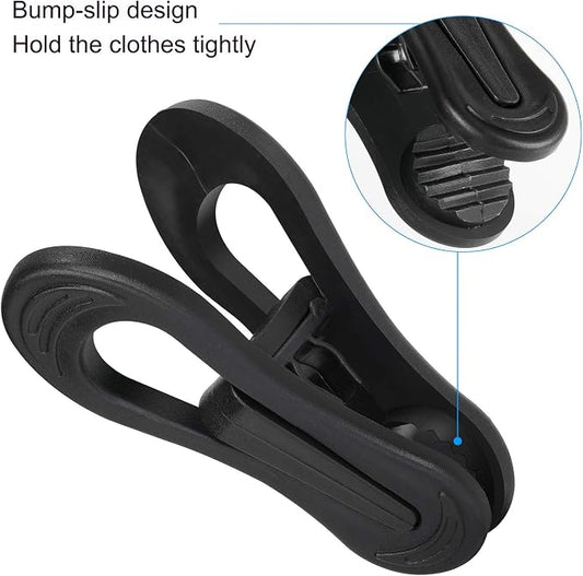 Tinfol Black Plastic Hanger Clips - Image 2