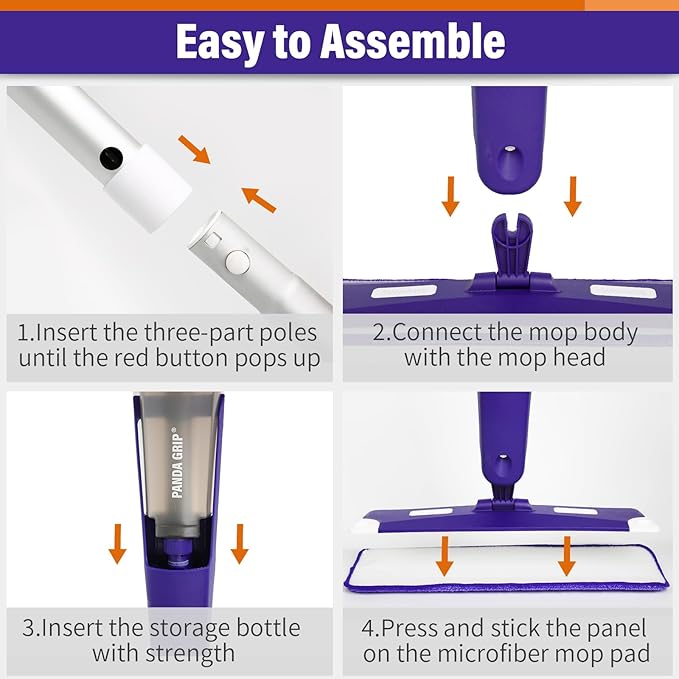 Mops for Floor Cleaning, Wet and Dry Spray Mop - Image 7