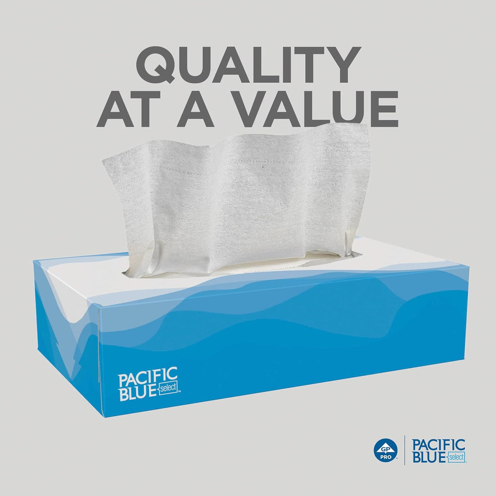 Georgia-Pacific, Pacific Blue Select Facial Tissue (48100), 2-Ply, 100 Sheets...