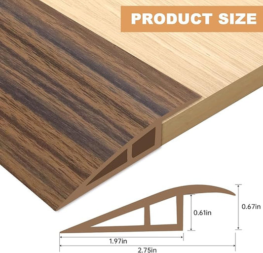 Vinyl Door Threshold Flooring Transition Strip Self Adhesive Carpet Edging Strip - Image 2